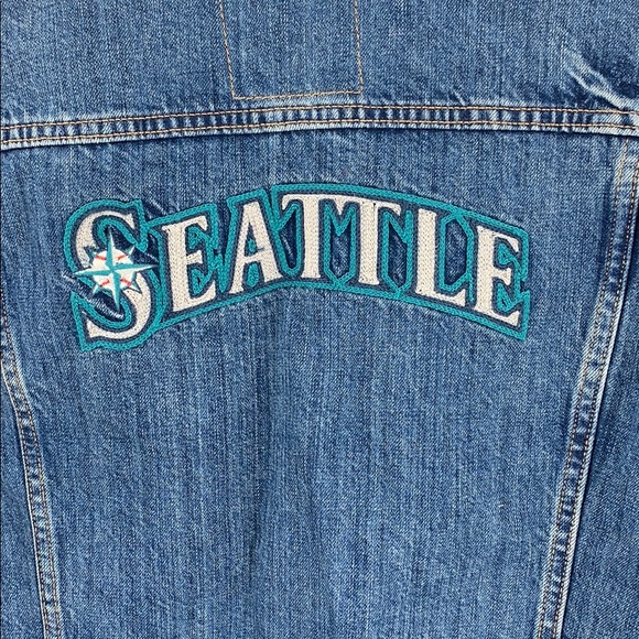 NWT Seattle mariners Levi jean jacket size large - Picture 7 of 7